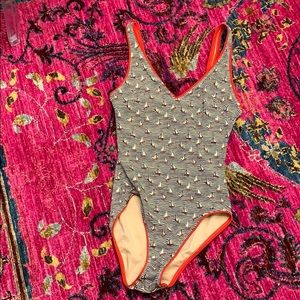 Jcrew Nautical Bathing Suit Sz 4